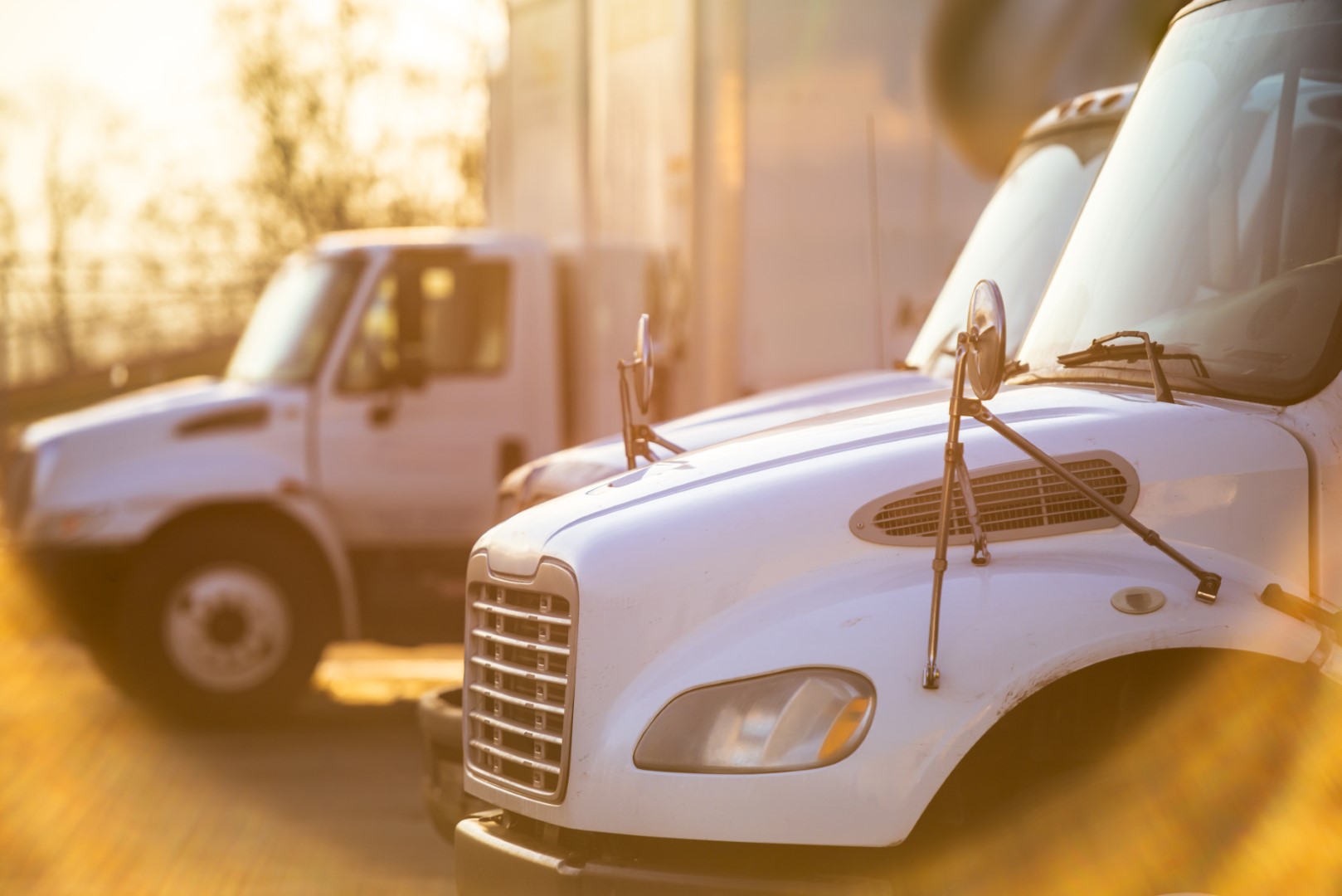 Trucks awaiting repossession